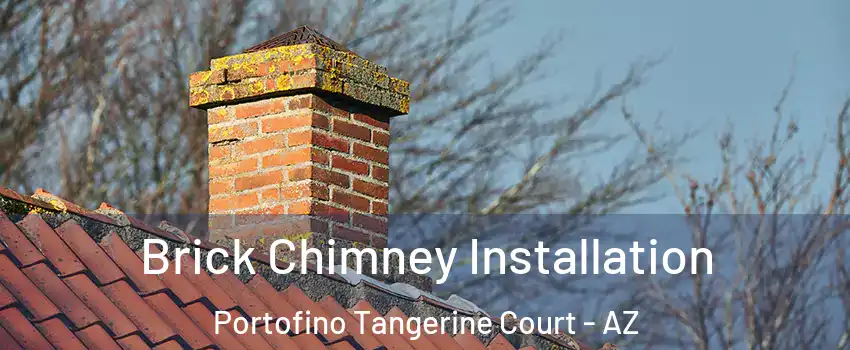 Brick Chimney Installation Portofino Tangerine Court - AZ
