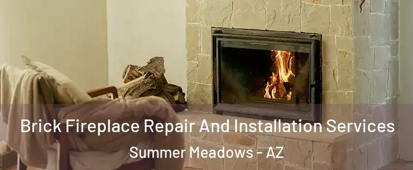 Brick Fireplace Repair And Installation Services Summer Meadows - AZ