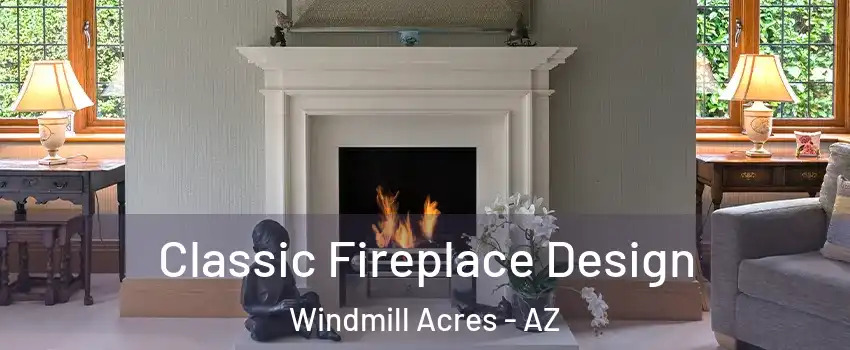 Classic Fireplace Design Windmill Acres - AZ