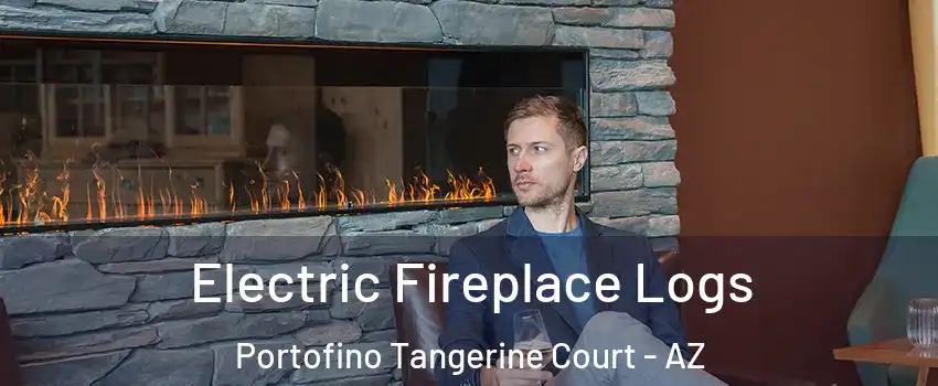 Electric Fireplace Logs Portofino Tangerine Court - AZ