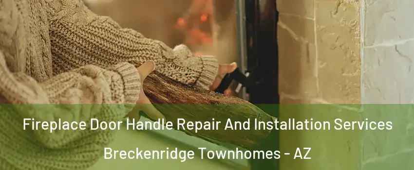 Fireplace Door Handle Repair And Installation Services Breckenridge Townhomes - AZ