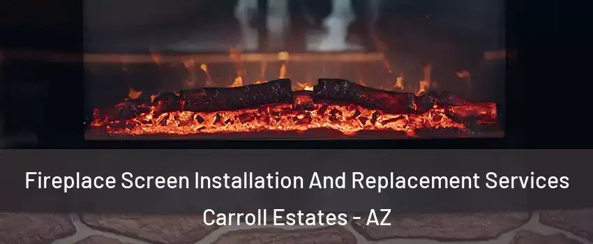 Fireplace Screen Installation And Replacement Services Carroll Estates - AZ