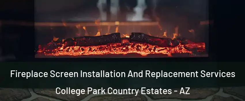 Fireplace Screen Installation And Replacement Services College Park Country Estates - AZ