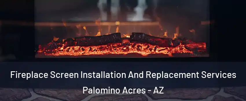Fireplace Screen Installation And Replacement Services Palomino Acres - AZ