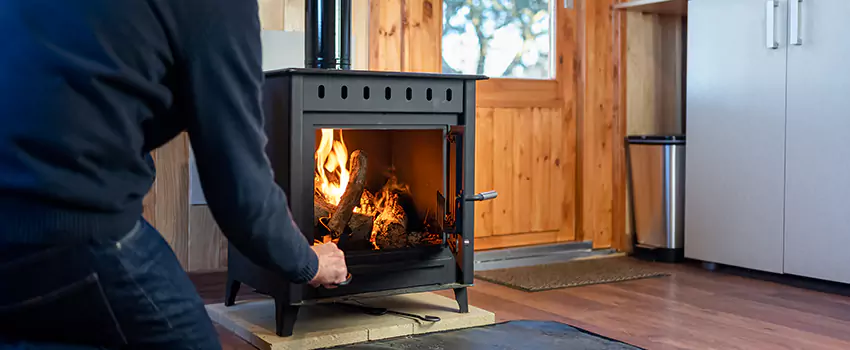 Open Hearth Wood Fireplace Installation in Highland Groves At Morrison Ranch, AZ