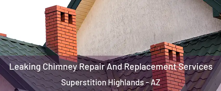 Leaking Chimney Repair And Replacement Services Superstition Highlands - AZ