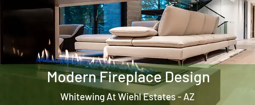 Modern Fireplace Design Whitewing At Wiehl Estates - AZ