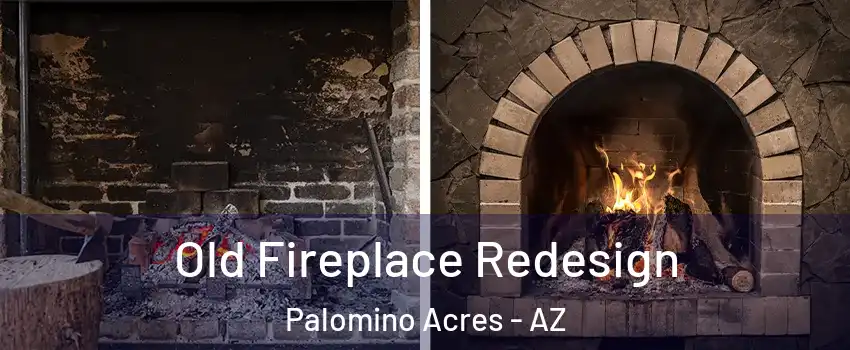 Old Fireplace Redesign Palomino Acres - AZ