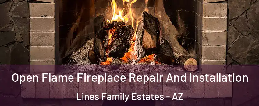 Open Flame Fireplace Repair And Installation Lines Family Estates - AZ